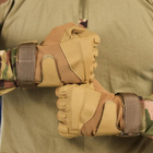 Износостойкие Перчатки Standart с усиленной зоной ладоней и пальцев койот размер L - изображение 3