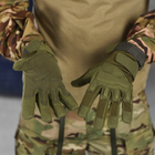 Перчатки с защитными накладками и липучками для регулировки олива размер 2XL - изображение 1