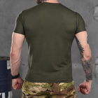 Чоловіча футболка потовідвідна Eagle Coolmax олива розмір M - зображення 3
