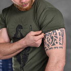 Потовідвідна чоловіча футболка Odin Coolmax з принтом Maria олива розмір XL - зображення 5