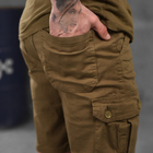 Мужские шорты Loshan коттон с лямками под ремень койот размер L - изображение 6