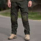 Мужские штаны с наколенниками G2 R&M рип-стоп олива размер S - изображение 1
