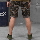 Чоловічі шорти стрейч котон з лямками під ремінь темний мультикам розмір 2XL - зображення 5