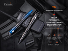 Fenix T6 тактическая ручка с фонариком синяя - изображение 2