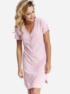 Нічна сорочка жіноча бавовняна для вагітних Doctor Nap TCB.9505 XL Рожева (5902701123178) - зображення 3