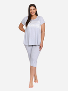 Піжама (футболка + бриджі) жіноча Doctor Nap Pw.9232 L Сіра (5902701104580) - зображення 4