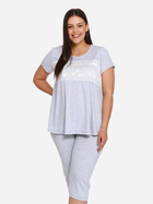 Піжама (футболка + бриджі) жіноча Doctor Nap Pw.9232 XXXL Сіра (5902701122508) - зображення 5
