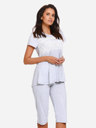 Піжама (футболка + бриджі) жіноча Doctor Nap Pw.9232 XXL Сіра (5902701104603) - зображення 3