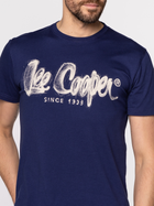 Koszulka męska bawełniana Lee Cooper LOGO DRAW-1010 L Niebieska (5904347388591) - obraz 4
