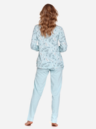Піжама (кофта + штани) жіноча бавовняна Doctor Nap PM.4127 L Блакитна (5902701174866) - зображення 2