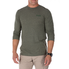 Реглан 5.11 Tactical Triblend Legacy Long Sleeve Tee S Military Green Heather - зображення 4