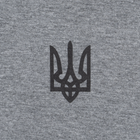 Футболка з малюнком Тризуб Logo S Grey Melange - зображення 3