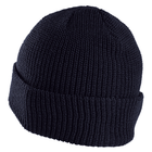 Шапка акрилова великої в'язки Beanie Cap Dark Navy - зображення 3