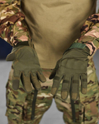 Зимові рукавички софтшел oliva M - зображення 6