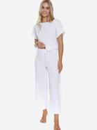 Піжама (футболка + штани) жіноча бавовняна Doctor Nap PM.5319 L Біла (5902701190316) - зображення 5