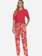 Piżama (T-shirt + spodnie) damska Doctor Nap PM.5322 L Czerwona (5902701190446) - obraz 4