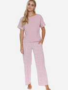 Піжама (футболка + штани) жіноча бавовняна Doctor Nap PM.5324 S Рожева (5902701190507) - зображення 4