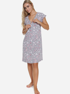 Нічна сорочка жіноча бавовняна Doctor Nap TCB.5329 M Сіра (5902701190927) - зображення 4