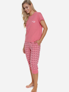 Піжама (футболка + бриджі) жіноча бавовняна Doctor Nap PM.5331 M Рожева (5902701191351) - зображення 3