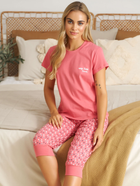 Піжама (футболка + бриджі) жіноча бавовняна Doctor Nap PM.5331 XL Рожева (5902701191375) - зображення 6