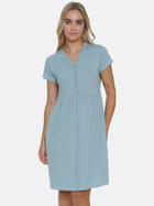 Нічна сорочка жіноча бавовняна Doctor Nap TCB.5336 M Блакитна (5902701191313) - зображення 4