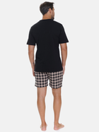 Piżama (T-shirt + szorty) męska Doctor Nap PMB.5342 XL Czarna (5902701191641) - obraz 2