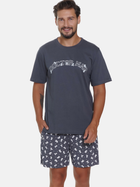 Піжама (футболка + шорти) чоловіча бавовняна Doctor Nap PMB.5348 M Графітова (5902701191900) - зображення 4