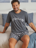 Піжама (футболка + шорти) чоловіча бавовняна Doctor Nap PMB.5348 M Графітова (5902701191900) - зображення 6