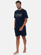 Piżama (T-shirt + szorty) męska Doctor Nap PMB.5355 XXL Granatowa (5902701195182) - obraz 3