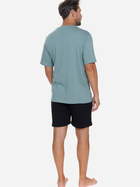 Піжама (футболка + шорти) чоловіча бавовняна Doctor Nap PMB.5356 L Зелений/Темно-синій (5902701192389) - зображення 4