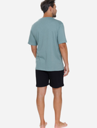 Піжама (футболка + шорти) чоловіча бавовняна Doctor Nap PMB.5356 M Зелений/Темно-синій (5902701192372) - зображення 4
