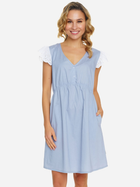 Нічна сорочка жіноча бавовняна Doctor Nap TCB.5361 XL Блакитна (5902701192969) - зображення 3