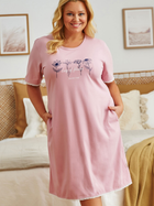 Нічна сорочка жіноча бавовняна Doctor Nap TB.5366 XXXL Рожева (5902701195250) - зображення 5