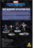 Набір фігурок для складання та розфарбовування Marvel Crisis Protocol Web Warriors Atomic Mass Games 4 шт (0841333120221) - зображення 3