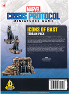 Zestaw figurek do złożenia i pomalowania Atomic Mass Games Marvel Crisis Protocol Icons of Bast Terrain 2 szt (0841333124076) - obraz 4