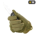 Стрелковые тактические перчатки с интегрированной защитой костяшек и липучкой на запястье M-Tac Assault Tactical Mk.5 Olive (Оливковые) Размер L - изображение 7