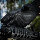 Стрілецькі, тактичні рукавички з манжетами гумками Assault Tactical Mk.8 Black (Чорні) Розмір L - зображення 6