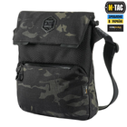 Сумка на плече однолямкова тактична M-Tac Konvert Bag Elite Multicam Black/Black (Чорний Мультикам) - зображення 6