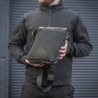 Сумка на плечо однолямочная тактическая M-Tac Konvert Bag Elite Multicam Black/Black (Черный Мультикам) - изображение 12