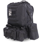 Рюкзак тактический штурмовой трехдневный SILVER KNIGHT TY-213 размер 50х34х15см 26л Черный - изображение 3