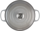 Brytfanna żeliwna z pokrywką Le Creuset Signature Roaster Round Pearl Grey 24 cm (21177245412430) - obraz 4