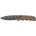 Нож складной Boker Plus AKS-74 Brown Dagger Smokewash замок Button Lock 01KALS89