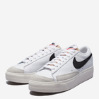 Tenisówki damskie skórzane na grubej podeszwie Nike Blazer Low Platform DJ0292-101 37.5 (6.5US) 23.5 cm Białe (195237087570) - obraz 2