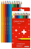 Набір кольорових олівців Caran d'Ache Swisscolor 12 шт (7630002343305) - зображення 1