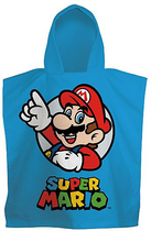 Ręcznik poncho kąpielowe Kids Euroswan Super Mario 60 x 120 cm (8435507873710) - obraz 1