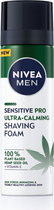Pianka do golenia Nivea Men Sensitive Pro Ultra-Calming Shaving Foam z olejem z nasion konopnych 200 ml (5900017080598) - obraz 1