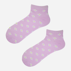Шкарпетки жіночі короткі бавовняні Noviti ST020-W-04 35-38 Фіолетові (5905204312025) - зображення 2