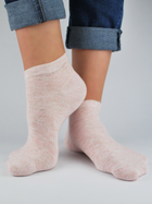 Шкарпетки жіночі короткі бавовняні Noviti ST022-W-03 39-42 Рожеві (5905204314593) - зображення 1