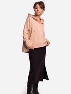 Bluza damska rozpinana streetwear z kapturem BeWear B166 S/M Beżowa (5903068484179) - obraz 3