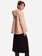 Bluza damska rozpinana streetwear z kapturem BeWear B166 2XL/3XL Beżowa (5903068484155) - obraz 4
